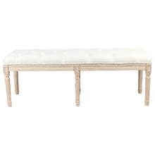 Paean Linen Ottoman Bench